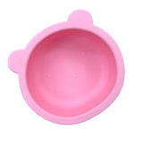 Bear Suction Bowl and Mini Cutlery Set - Pink