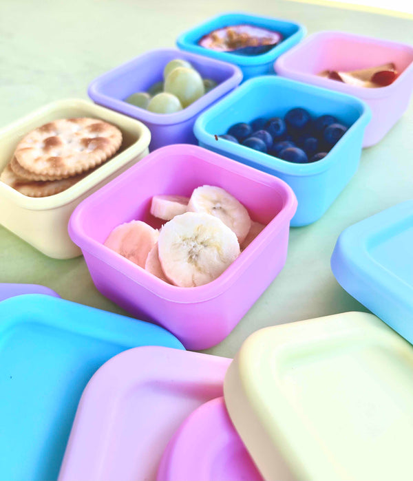 6-Pack Silicone Snack Containers