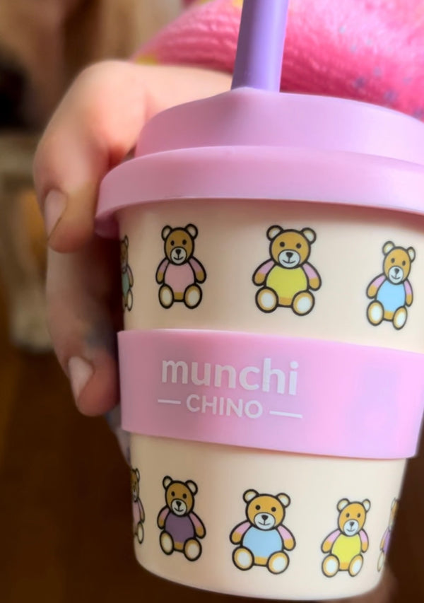 PRE-SALE Beary Cute Babychino Cup (Pink) - Straw Included