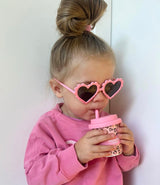 Leopard Print Babychino Cup - Straw Included