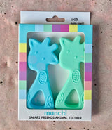 Giraffe Twin Pack Teethers - Blue and Green